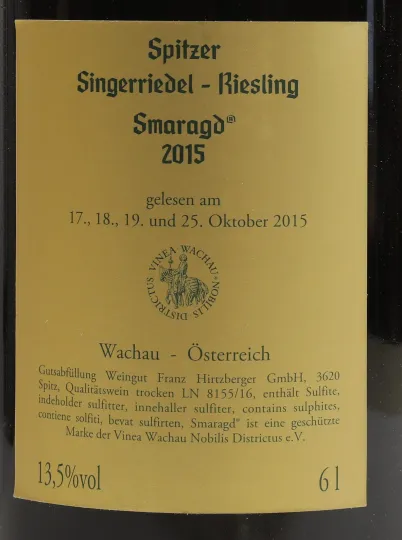 Spitzer Singerriedel Riesling Smaragd