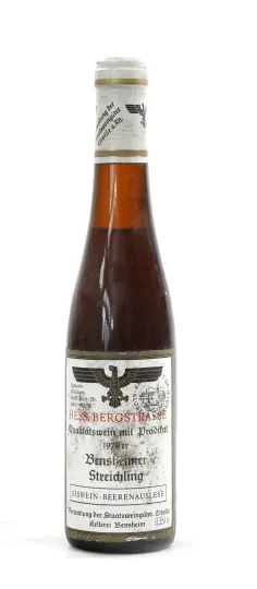 Bensheimer Streichling Riesling Eiswein Beerenauslese Versteigerungswein 