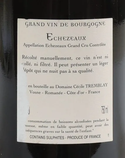 Echezeaux du Du Dessus Grand Cru
