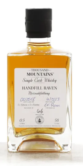 Handfill Braven Single Cask Whisky 58 % vol.
